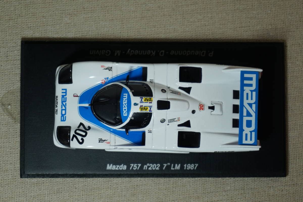 Amazon | 1/43 ルマン 日本車最上位 spark MAZDA 757#202 1987 Le Mans